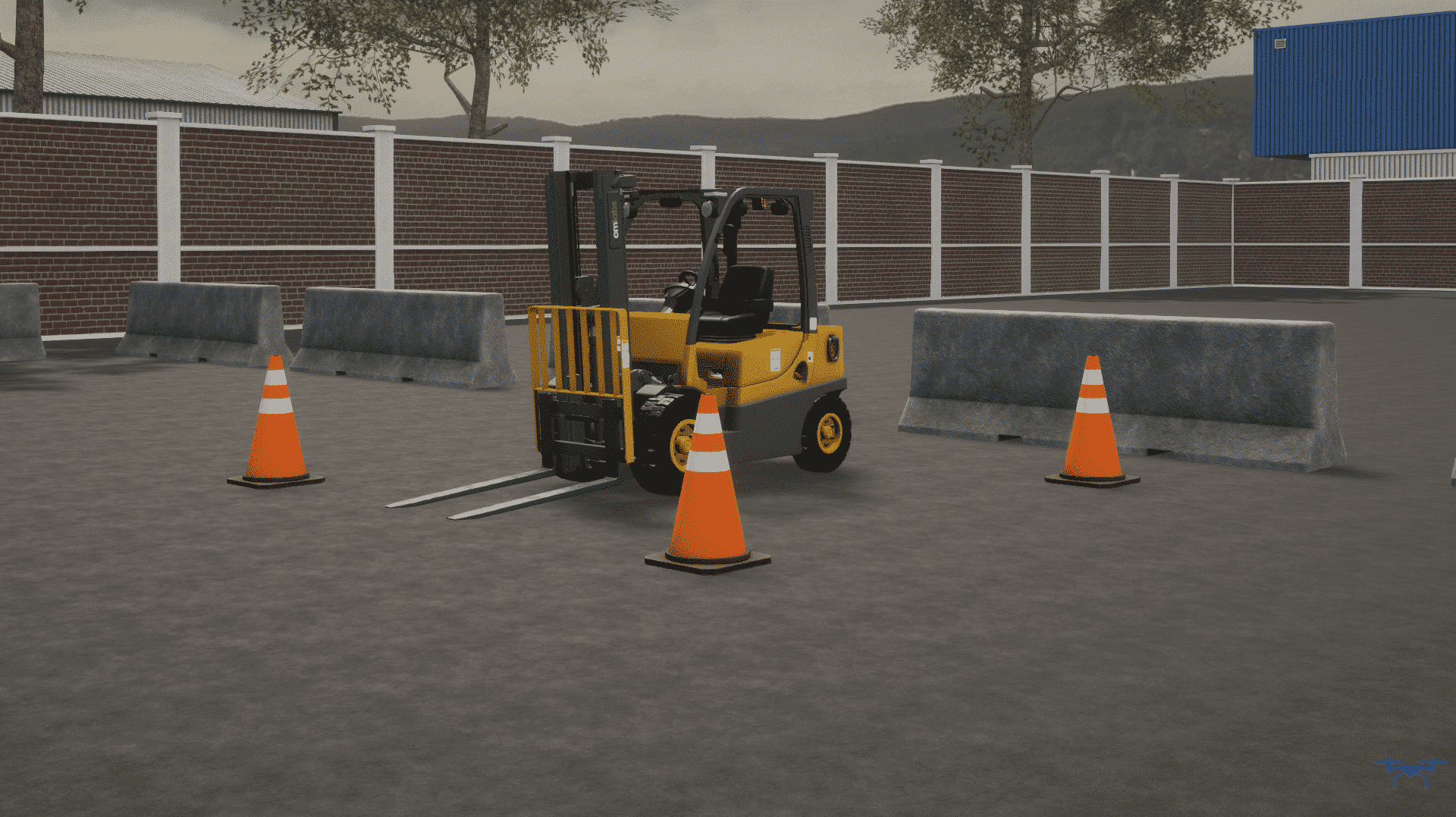Enhanced CM Labs Forklift Simulator for Ports & Construction