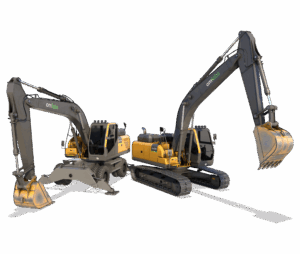 Excavator Simulation Curriculum - Tracked and Wheeled Excavator - Render